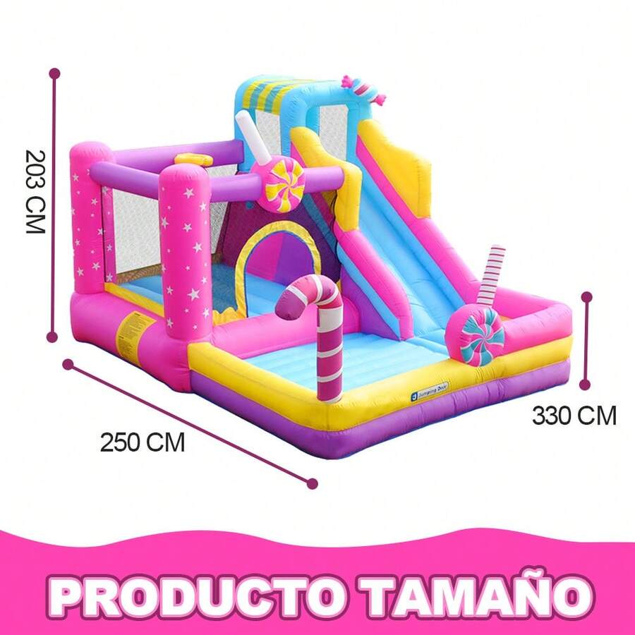 Castillo inflable para niños con piscina de bolas y piscina