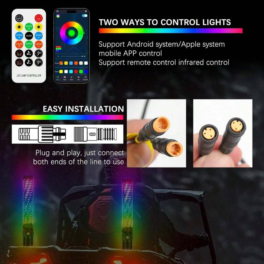 2 piezas Luces LED
