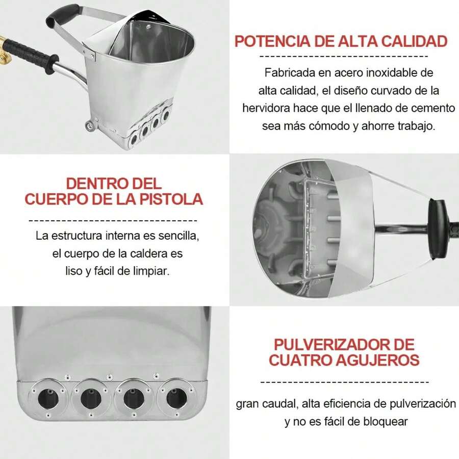 Pulverizador de mortero de Cemento con 4 chorros