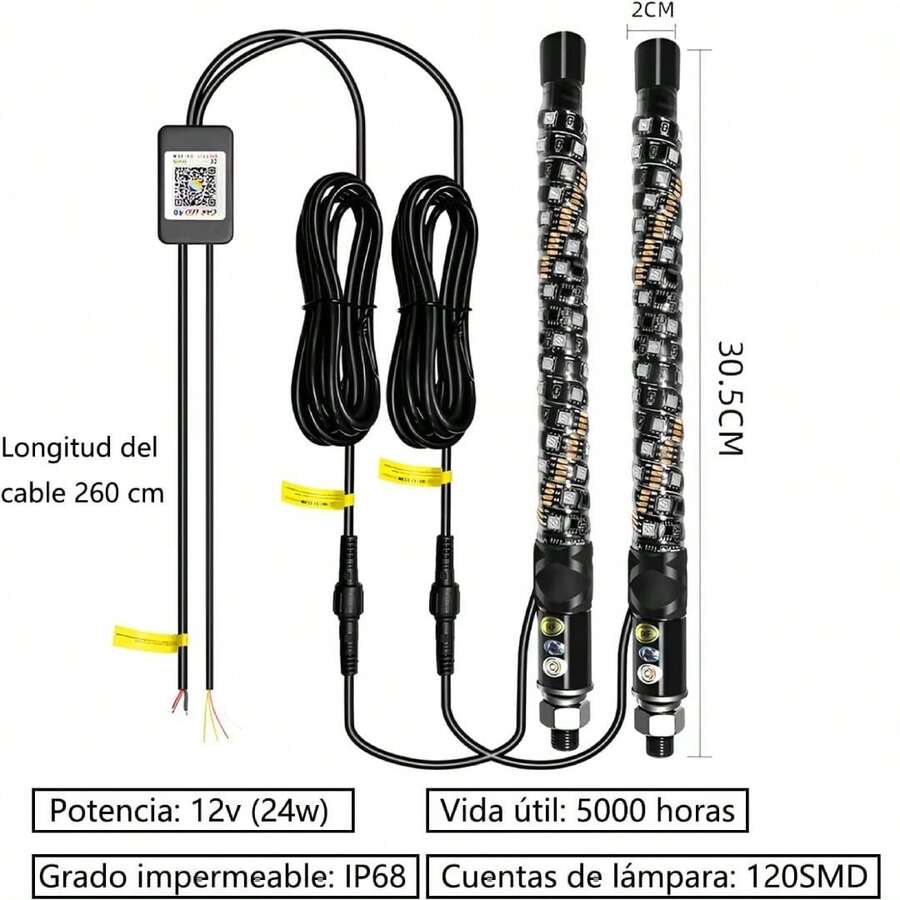 2 Piezas Luces LED