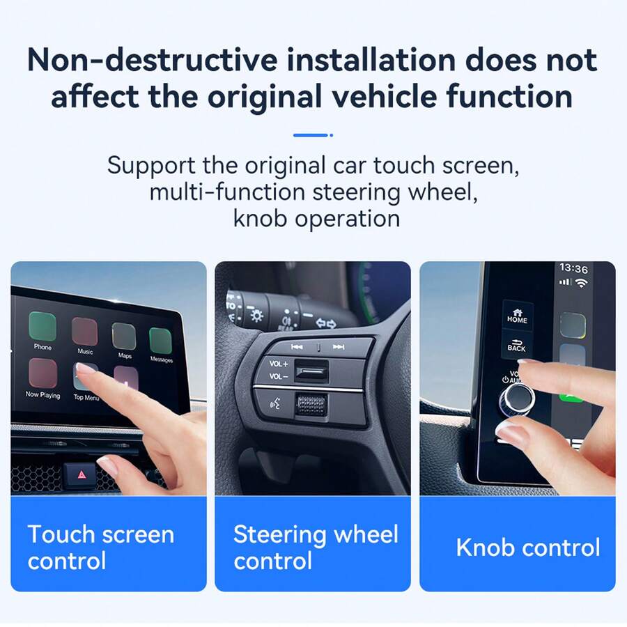 Adaptador 2 En 1 Transmisión Inalámbrica Cableado a Inalámbrico Para Coche