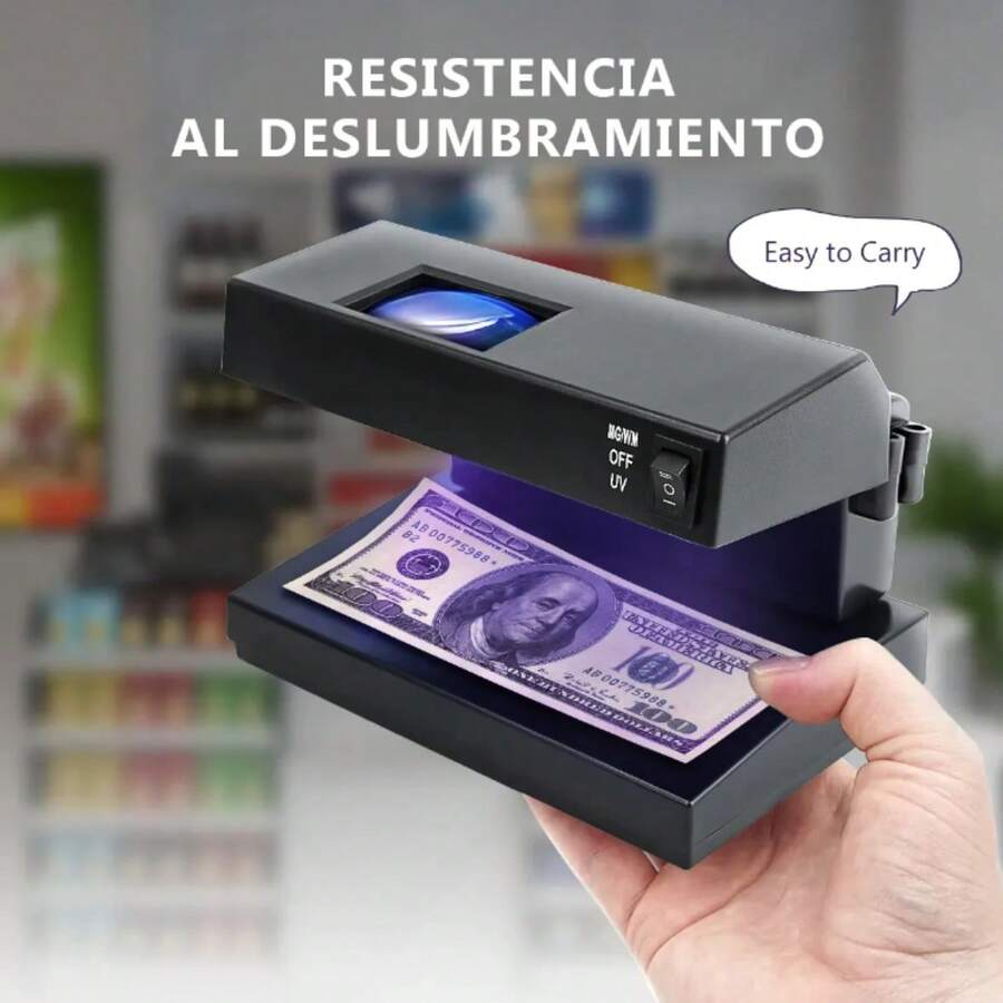 Detector de billetes falsos de escritorio portátil
