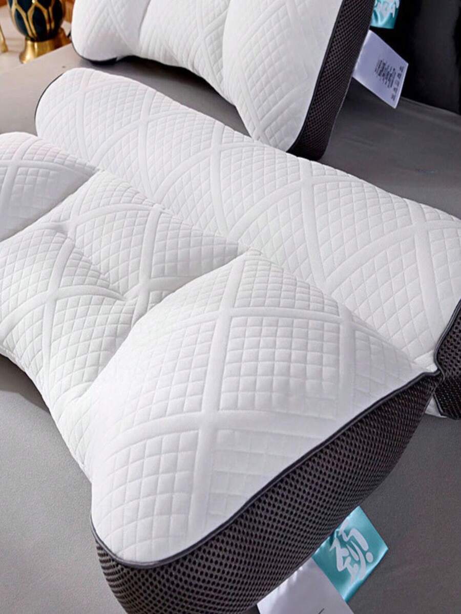 Almohada cervical de alta calidad para alivio del dolor para dormir – Espuma viscoelástica de carbón de bambú – Almohada ortopédica de contorno para costado, espalda, estómago – Almohada ergonómica de apoyo para cuello y hombros