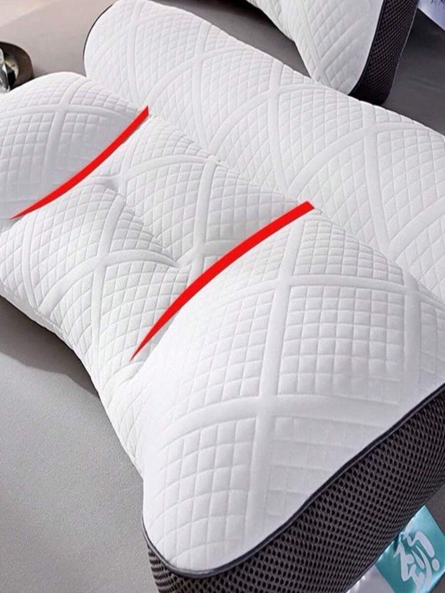 Almohada cervical de alta calidad para alivio del dolor para dormir – Espuma viscoelástica de carbón de bambú – Almohada ortopédica de contorno para costado, espalda, estómago – Almohada ergonómica de apoyo para cuello y hombros