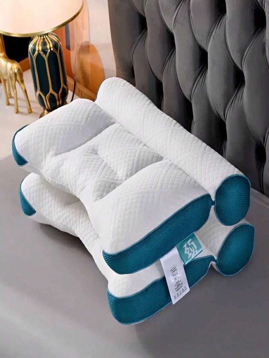 Almohada cervical de alta calidad para alivio del dolor para dormir – Espuma viscoelástica de carbón de bambú – Almohada ortopédica de contorno para costado, espalda, estómago – Almohada ergonómica de apoyo para cuello y hombros