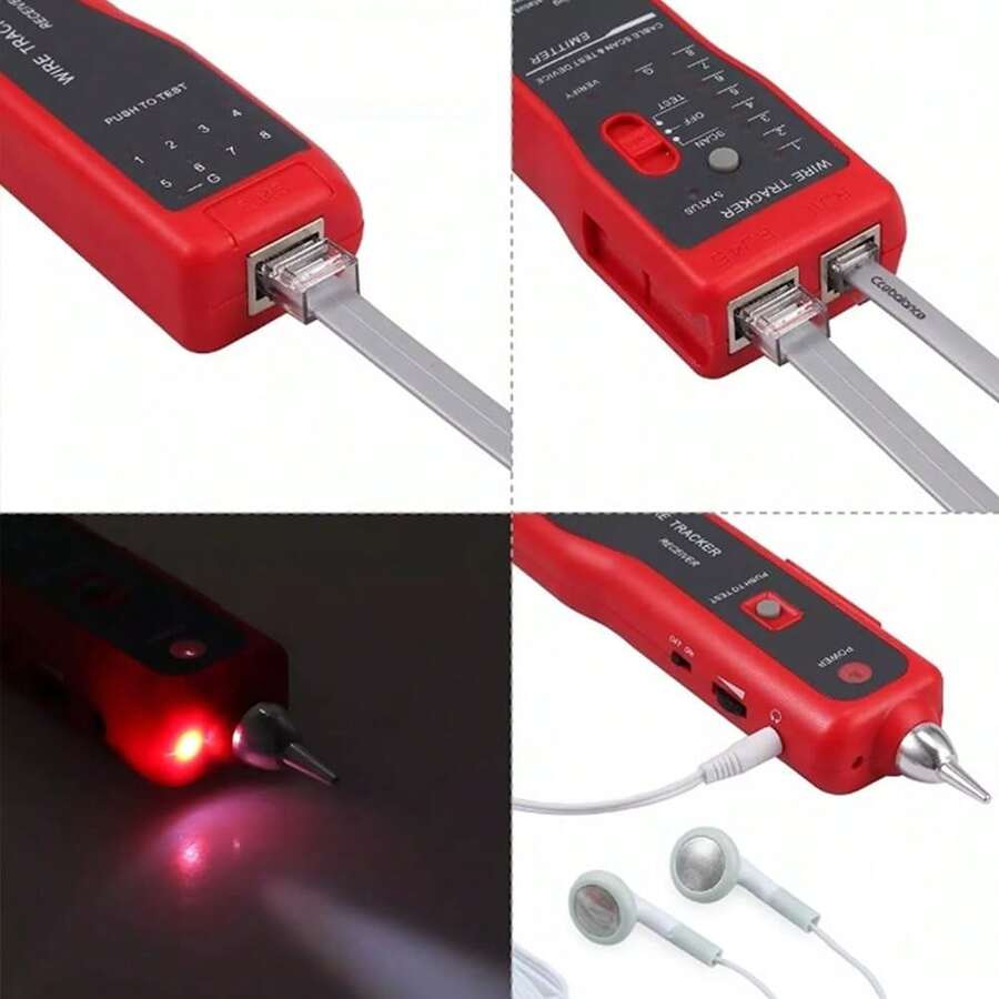 Kit Rastreador De Cables Receptor Probador De Cables