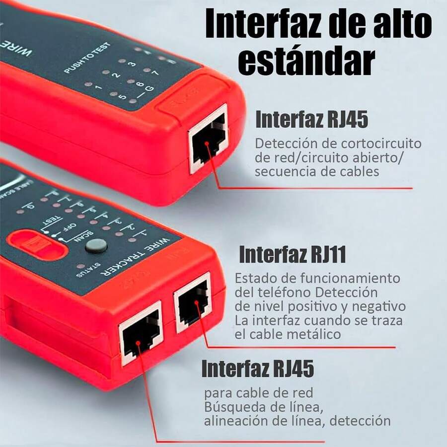 Kit Rastreador De Cables Receptor Probador De Cables