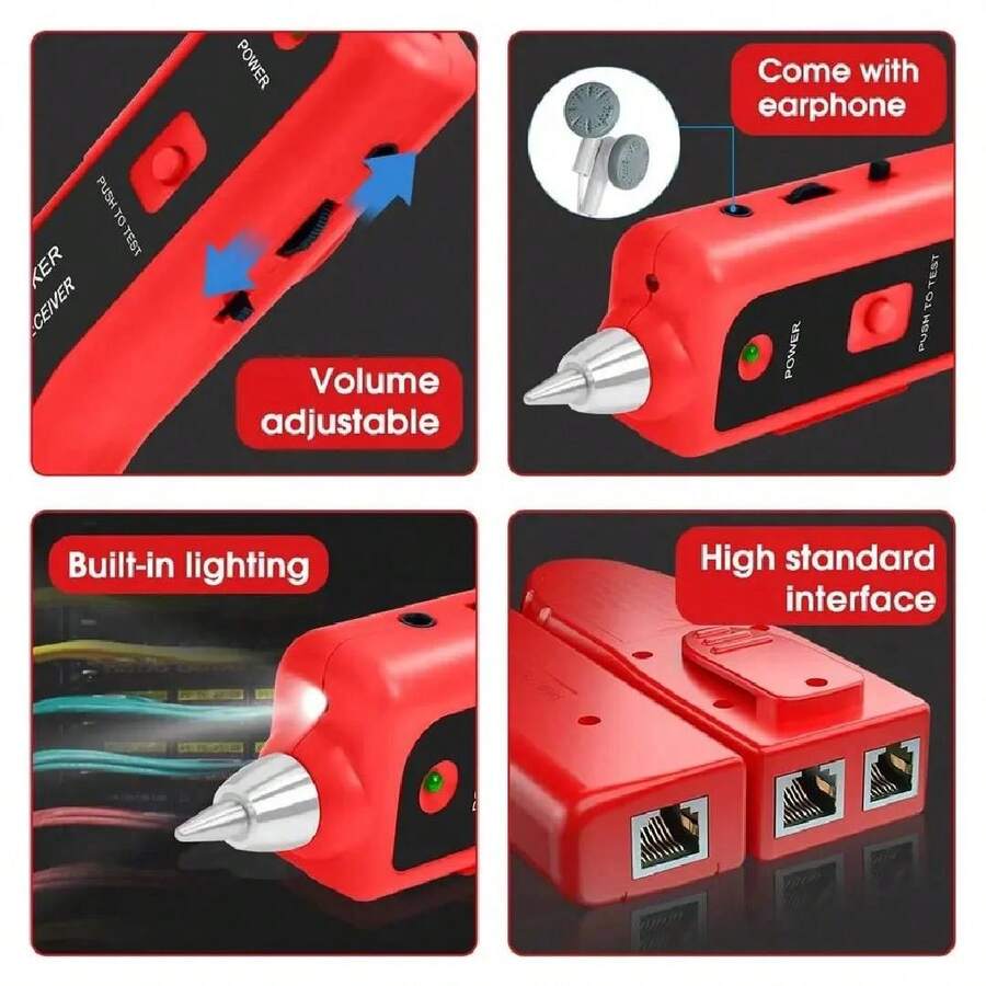 Kit Rastreador De Cables Receptor Probador De Cables