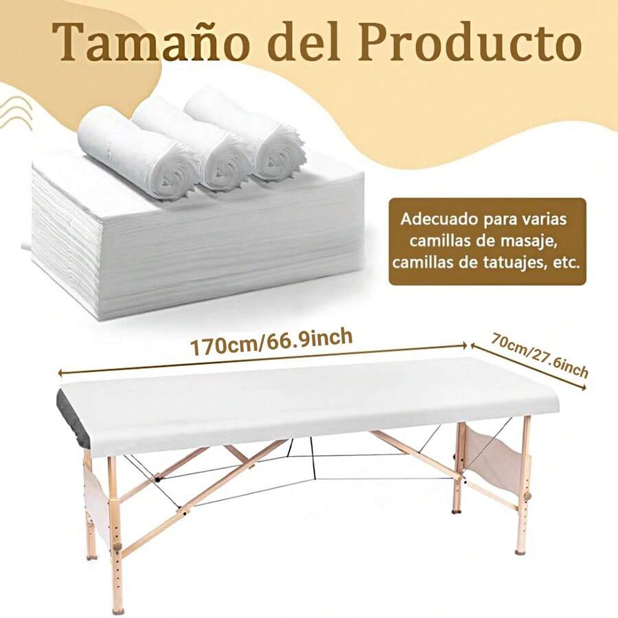 Sábanas Desechables Para Cama De Masaje 100 Piezas