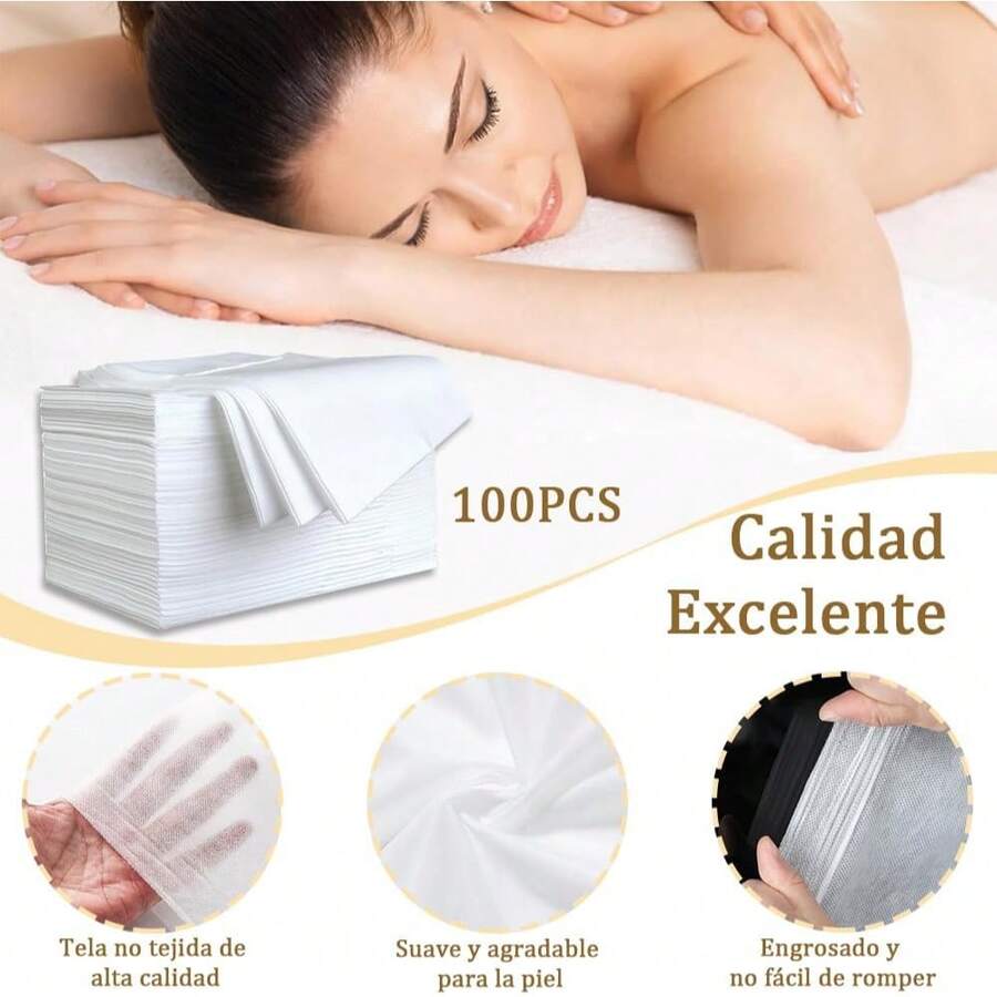 Sábanas Desechables Para Cama De Masaje 100 Piezas