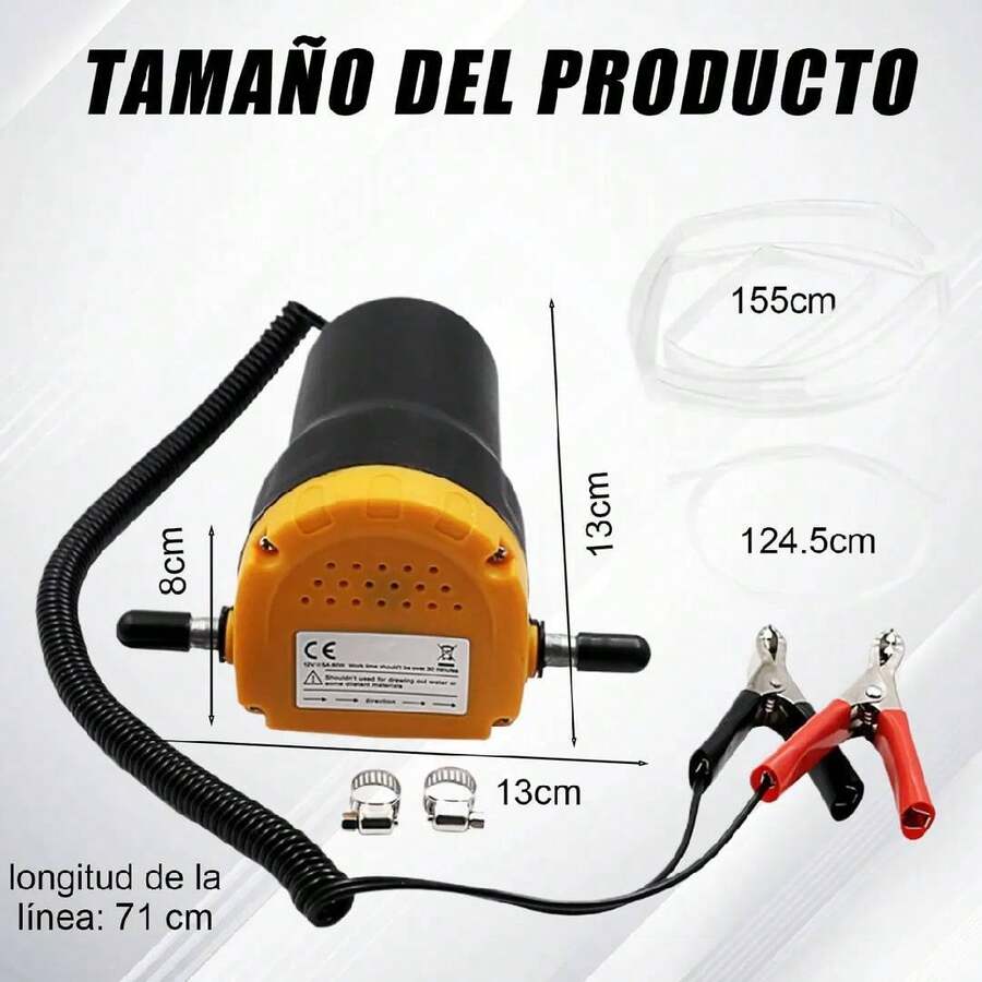 Extractor De Bomba De Cambio De Aceite 12v 60w Con Manguera