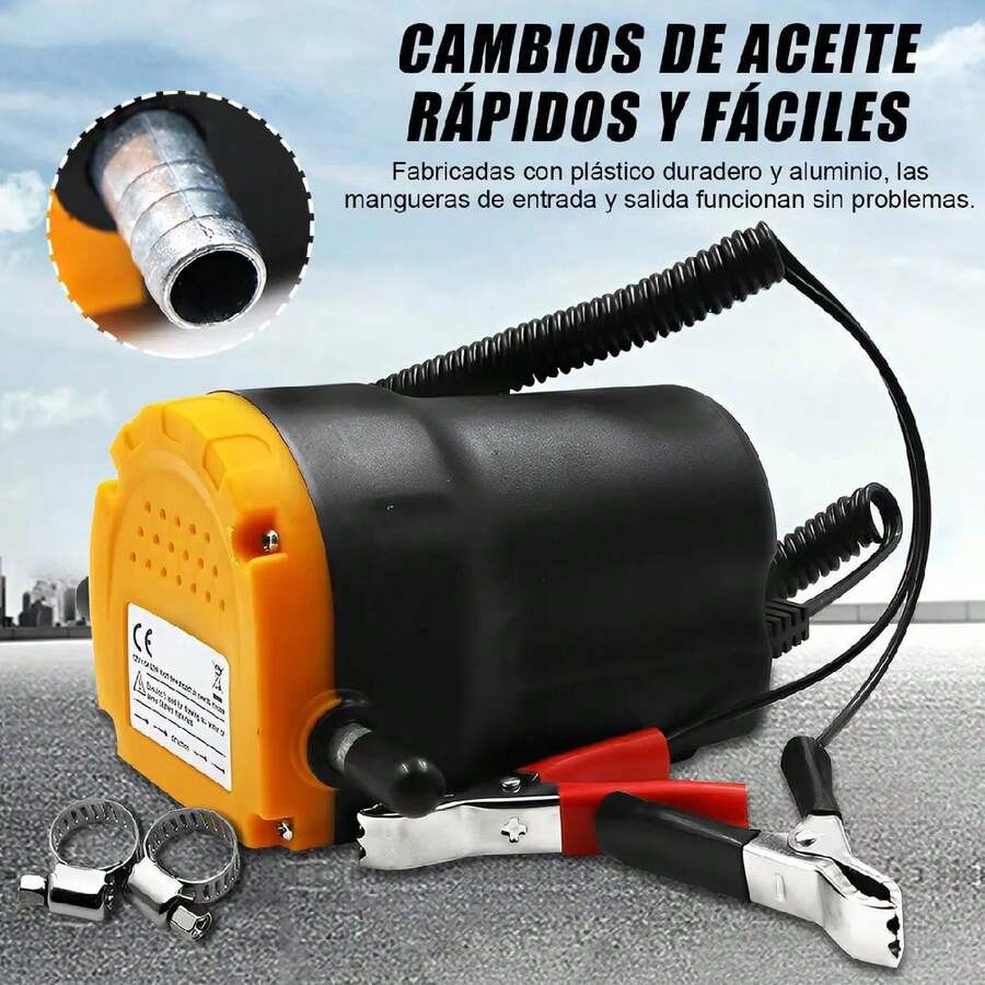 Extractor De Bomba De Cambio De Aceite 12v 60w Con Manguera
