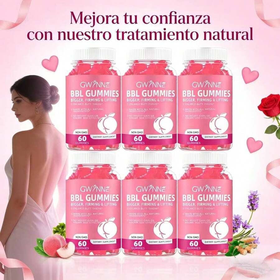 Gomitas para agrandar los glúteos