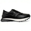 Tenis Calzado Elegante Lujo Alligator Negro Suela Extralight