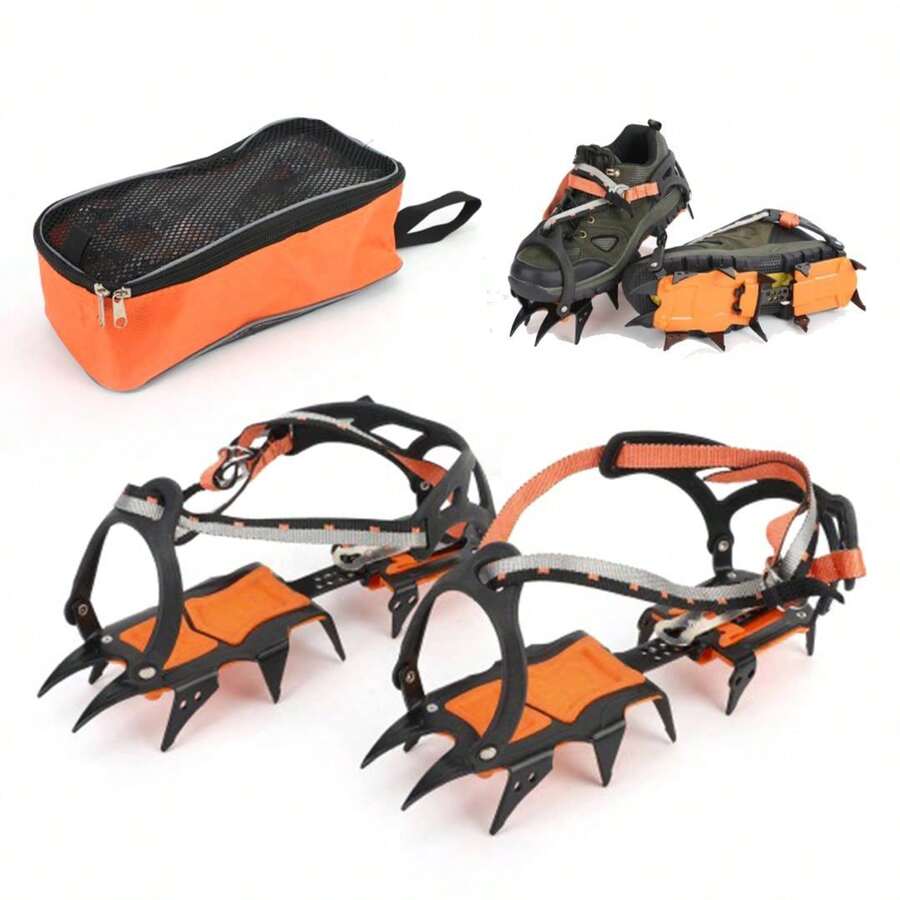 Crampones Profesionales De 12 Dientes Roca Hielo