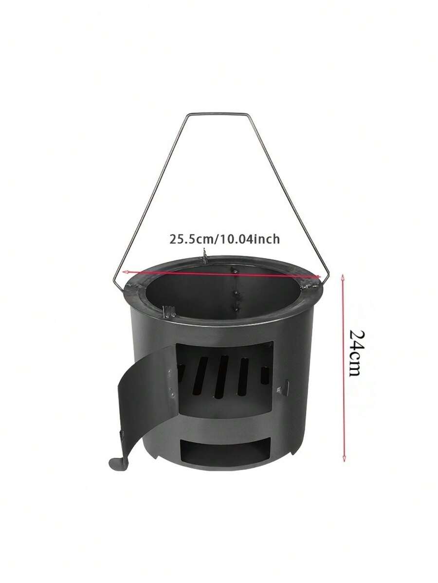 1 pieza Fogata compacta para exteriores, Parrilla de carbón