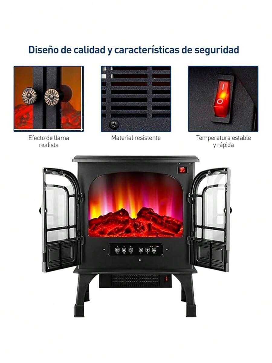 Chimenea Eléctrica con Efecto de Llama