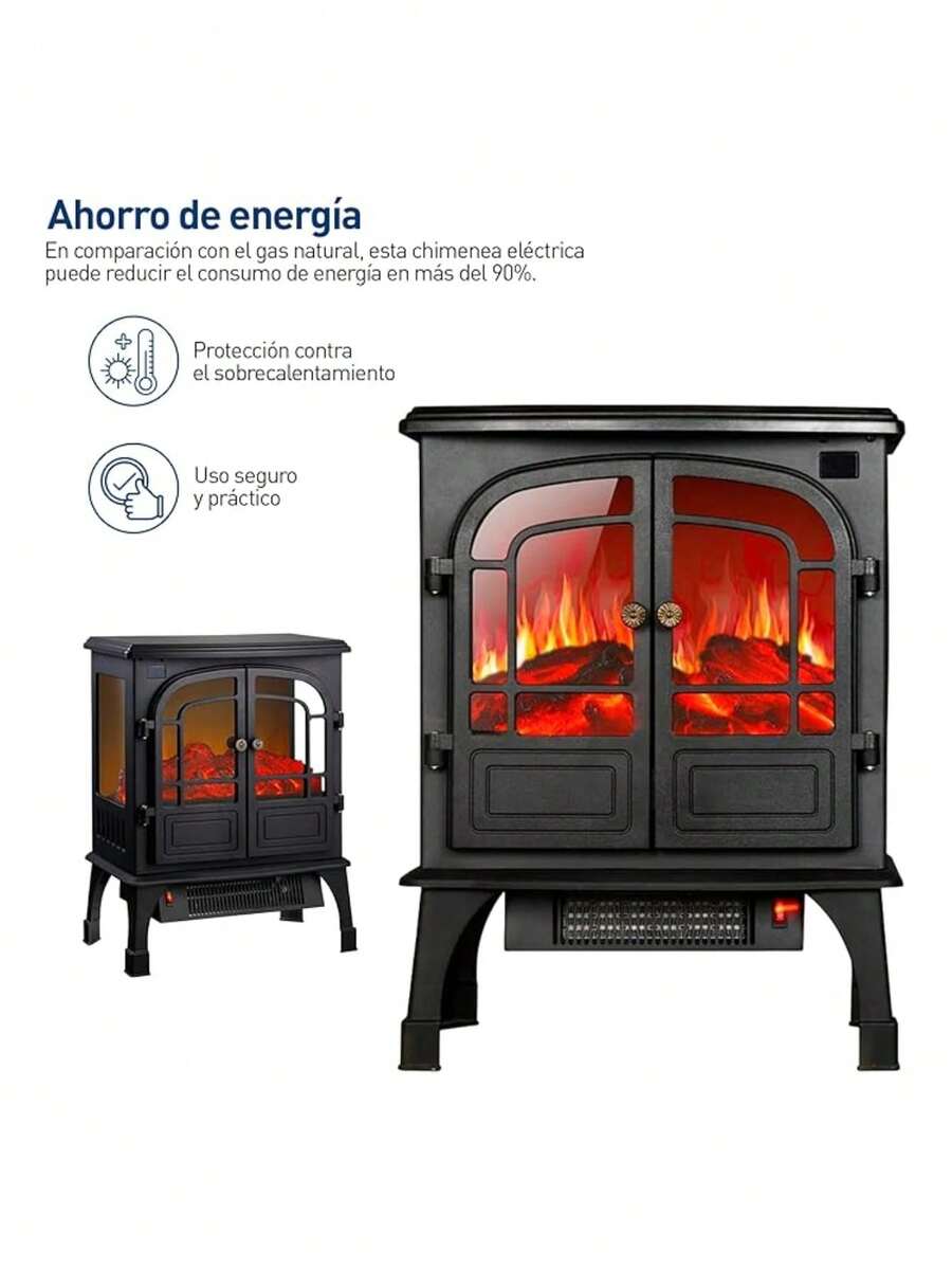 Chimenea Eléctrica con Efecto de Llama