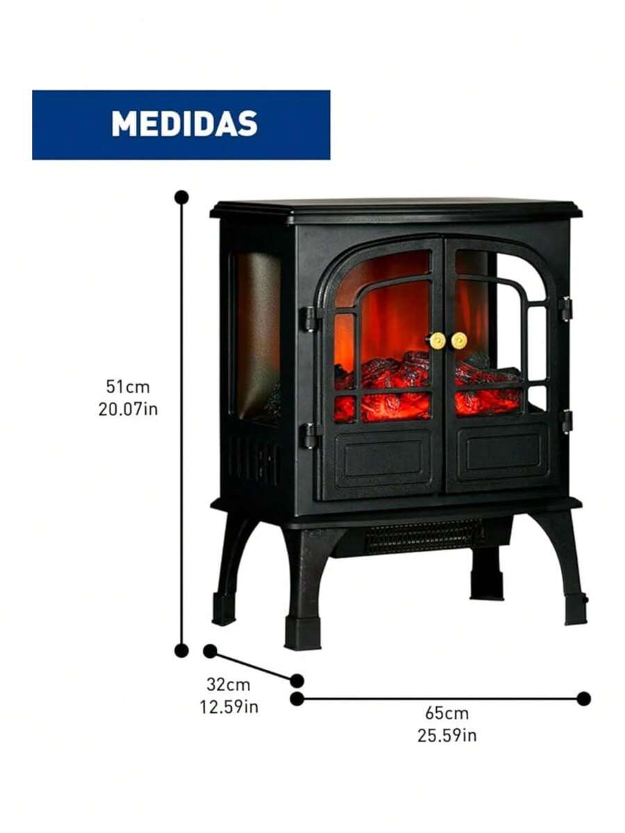 Chimenea Eléctrica con Efecto de Llama