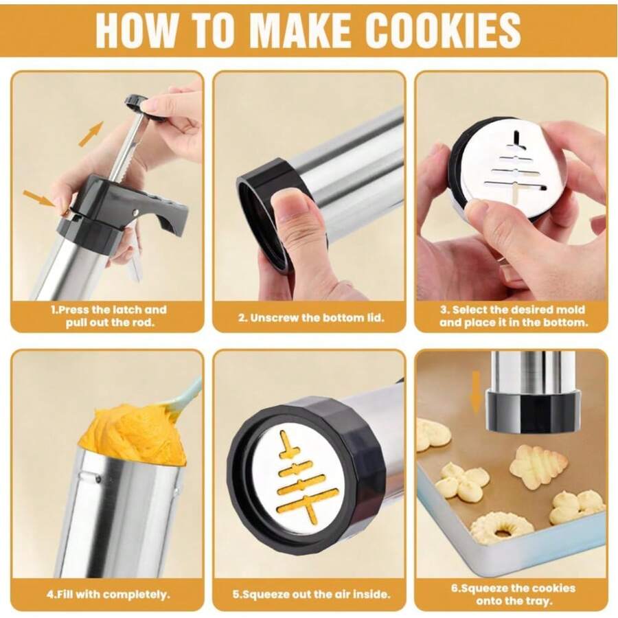 Kit De Prensa Para Hacer Galletas Y Maker De Pasteles