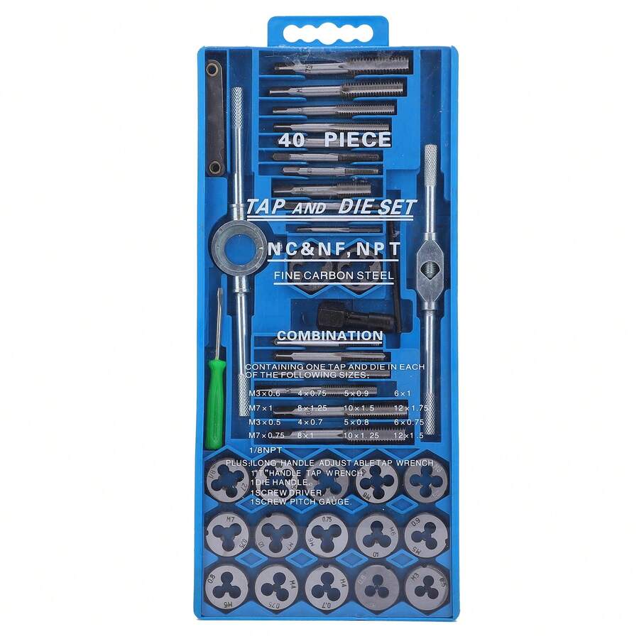 Kit De 40 Piezas Machos Y Matrices