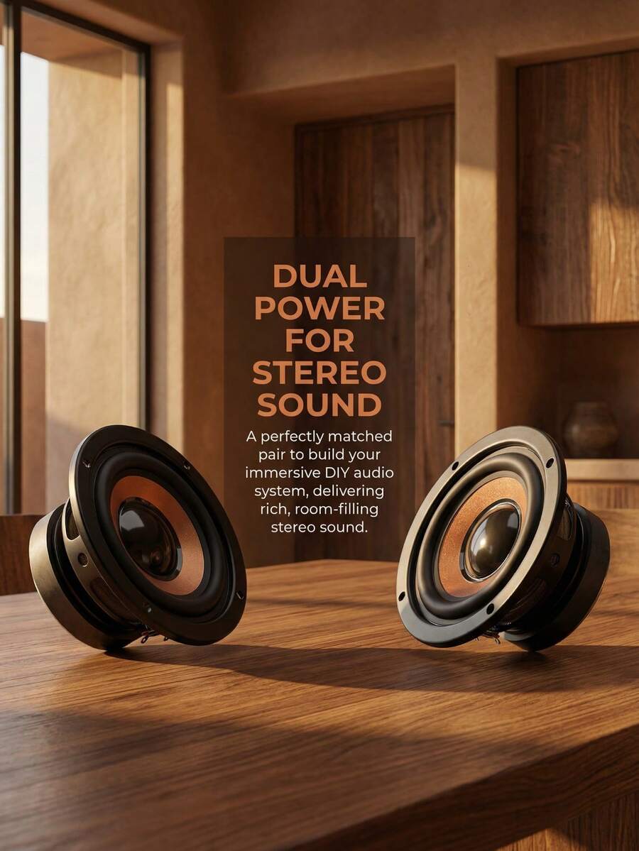 2 piezas de partes de altavoz magnético de 2 pulgadas