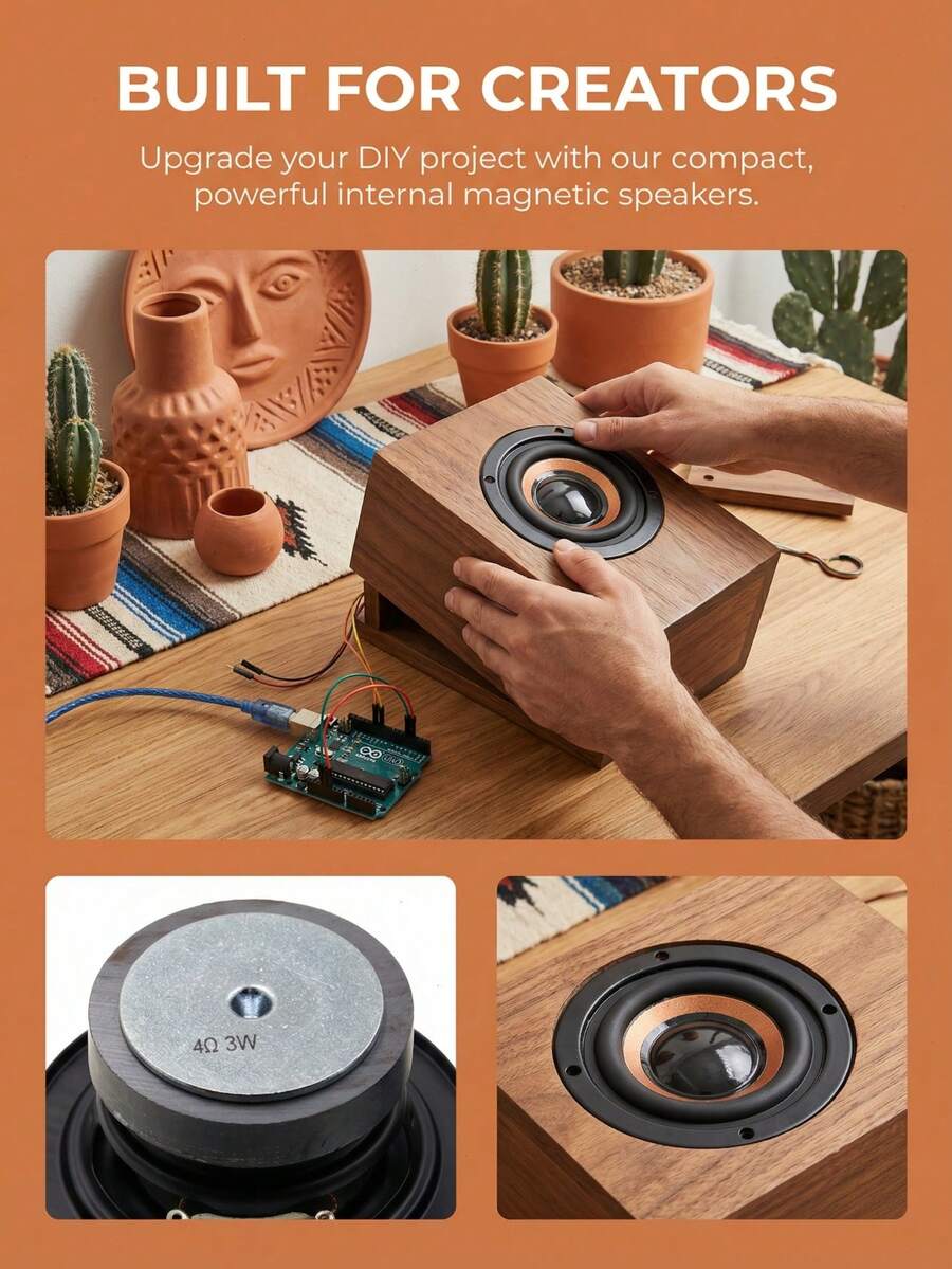 2 piezas de partes de altavoz magnético