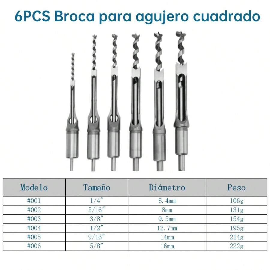 Brocas de Agujero Cuadrada