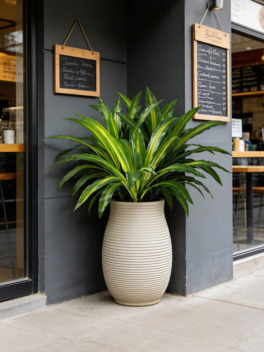Árbol artificial de Dracaena con hojas de palma de plástico