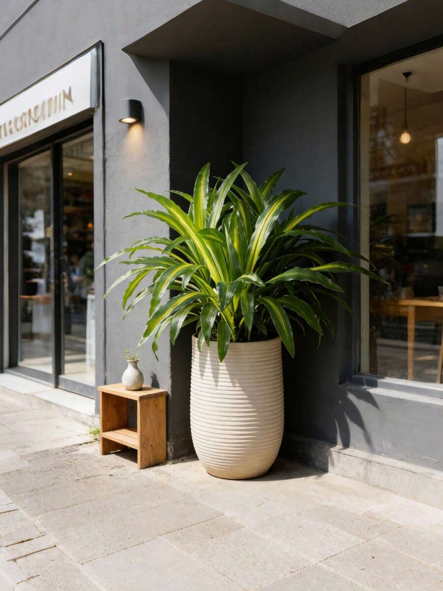 Árbol artificial de Dracaena con hojas de palma de plástico