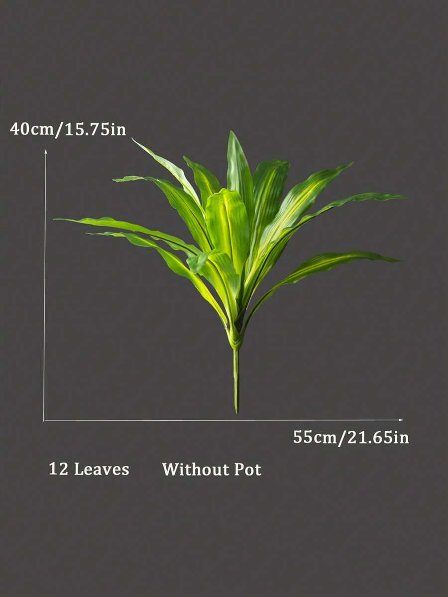 Árbol artificial de Dracaena con hojas de palma de plástico