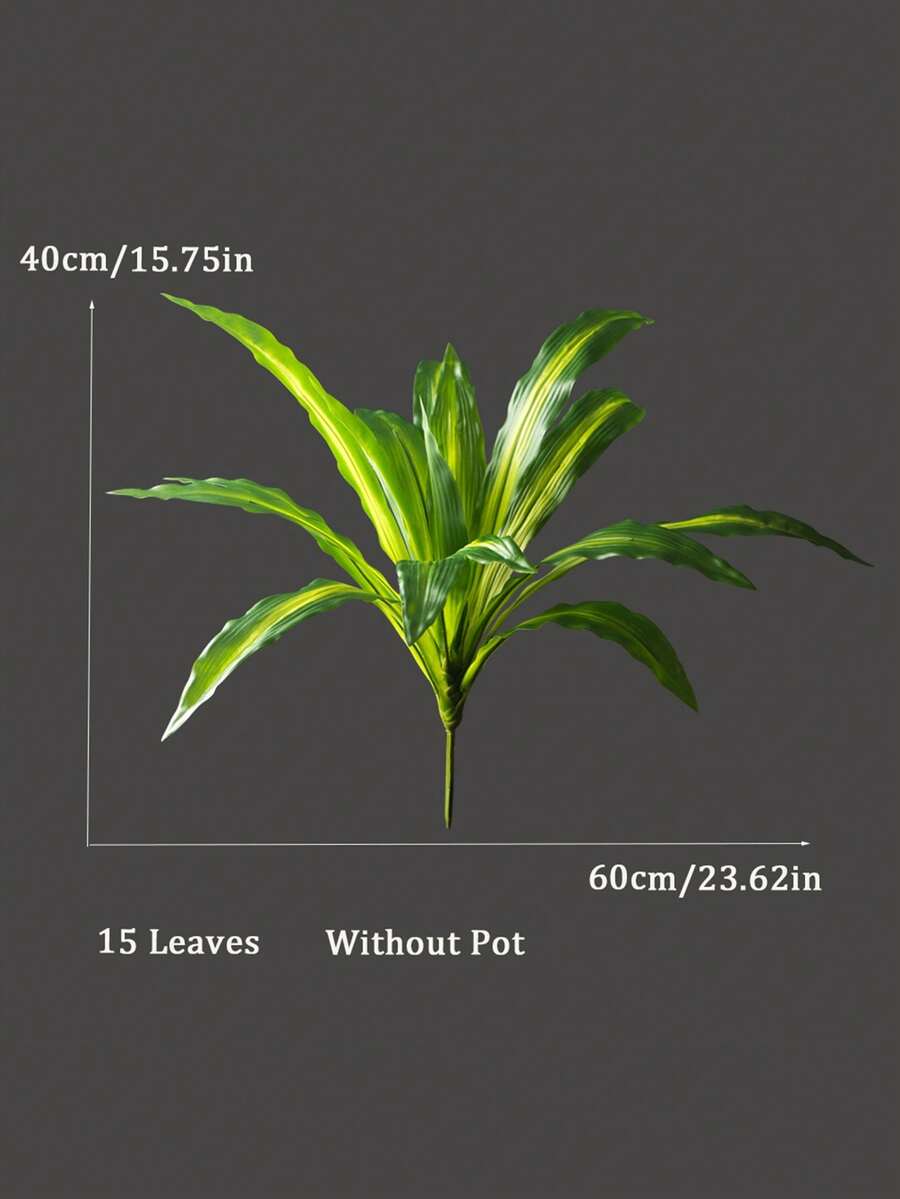 Árbol artificial de Dracaena con hojas de palma de plástico