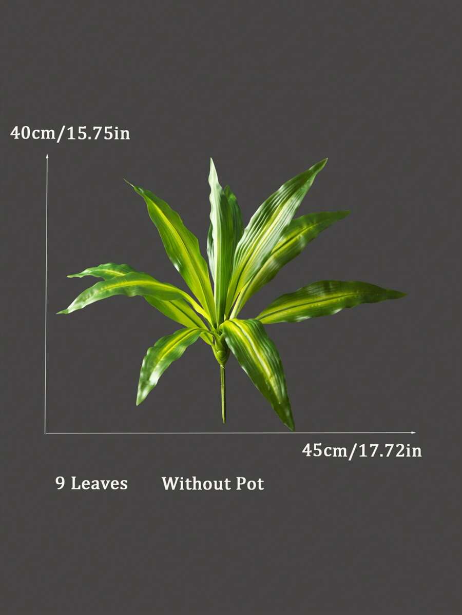 Árbol artificial de Dracaena con hojas de palma de plástico