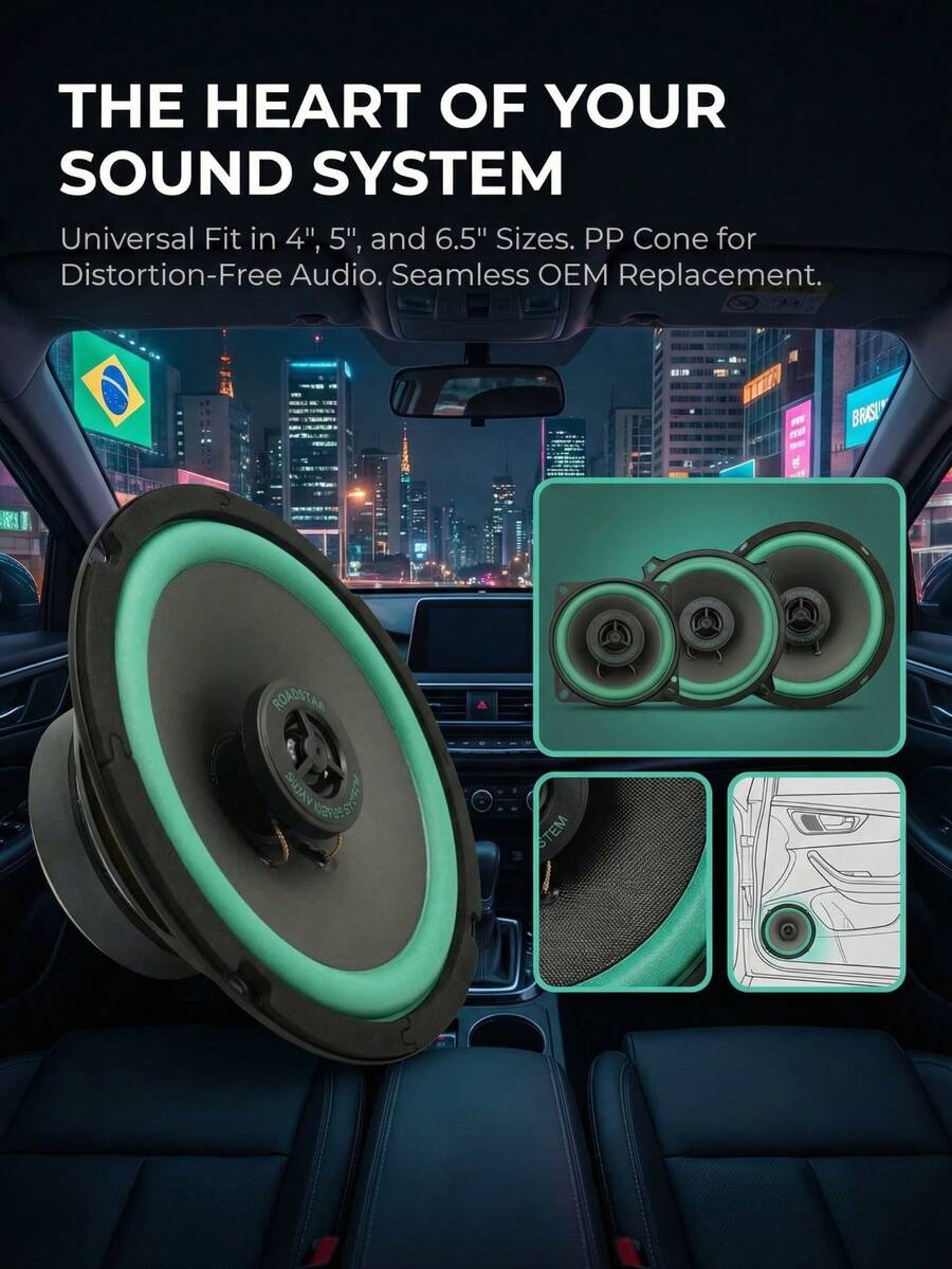 Altavoz estéreo coaxial universal