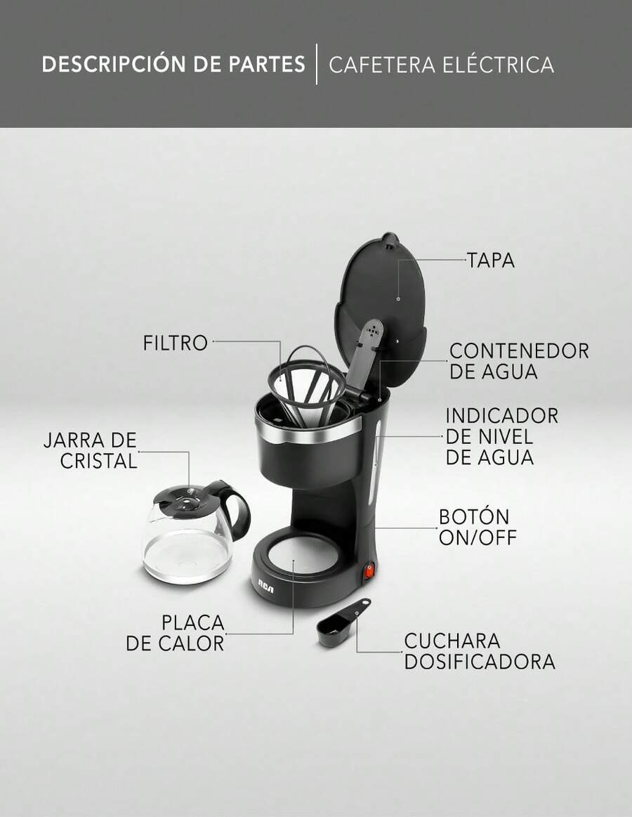 RCA Cafetera Eléctrica RC-CAF1