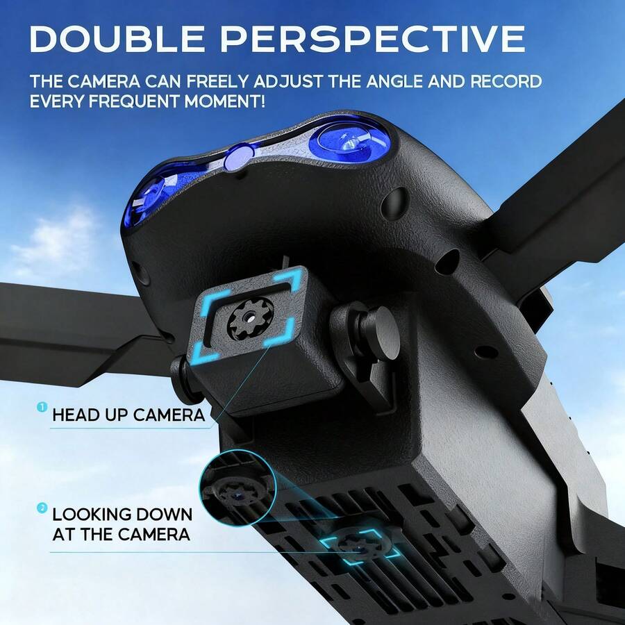 Drone con cámara dual E99 con Wi-Fi