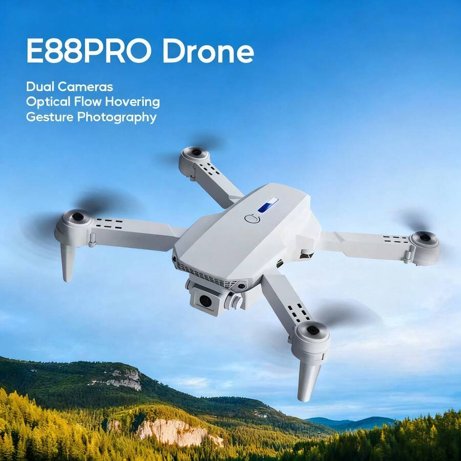 Drone - Plegable y portátil con 2 cámaras y control remoto