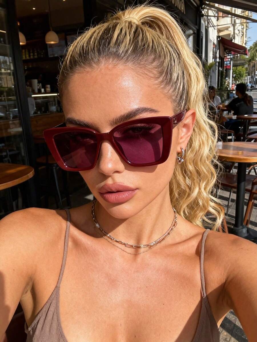 Gafas de moda de ojo de gato para mujer