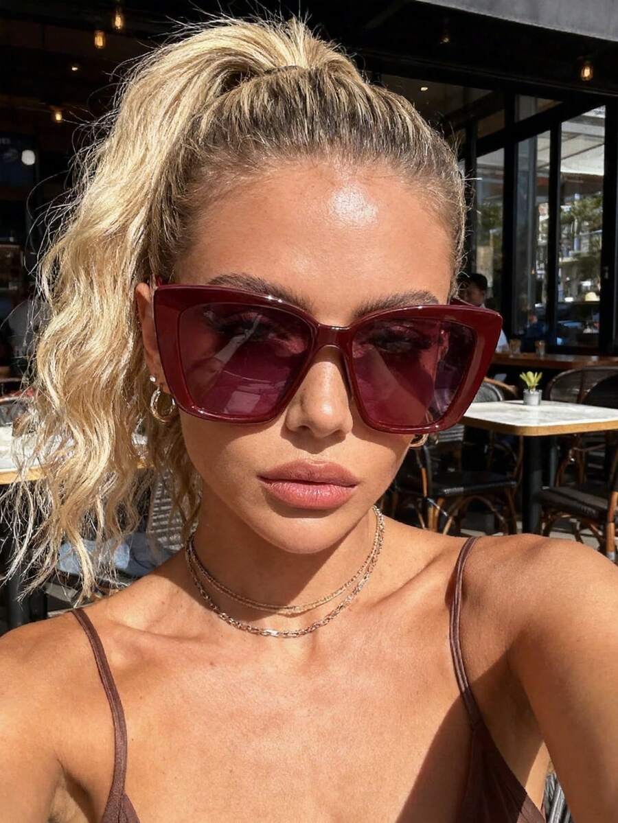 Gafas de moda de ojo de gato para mujer