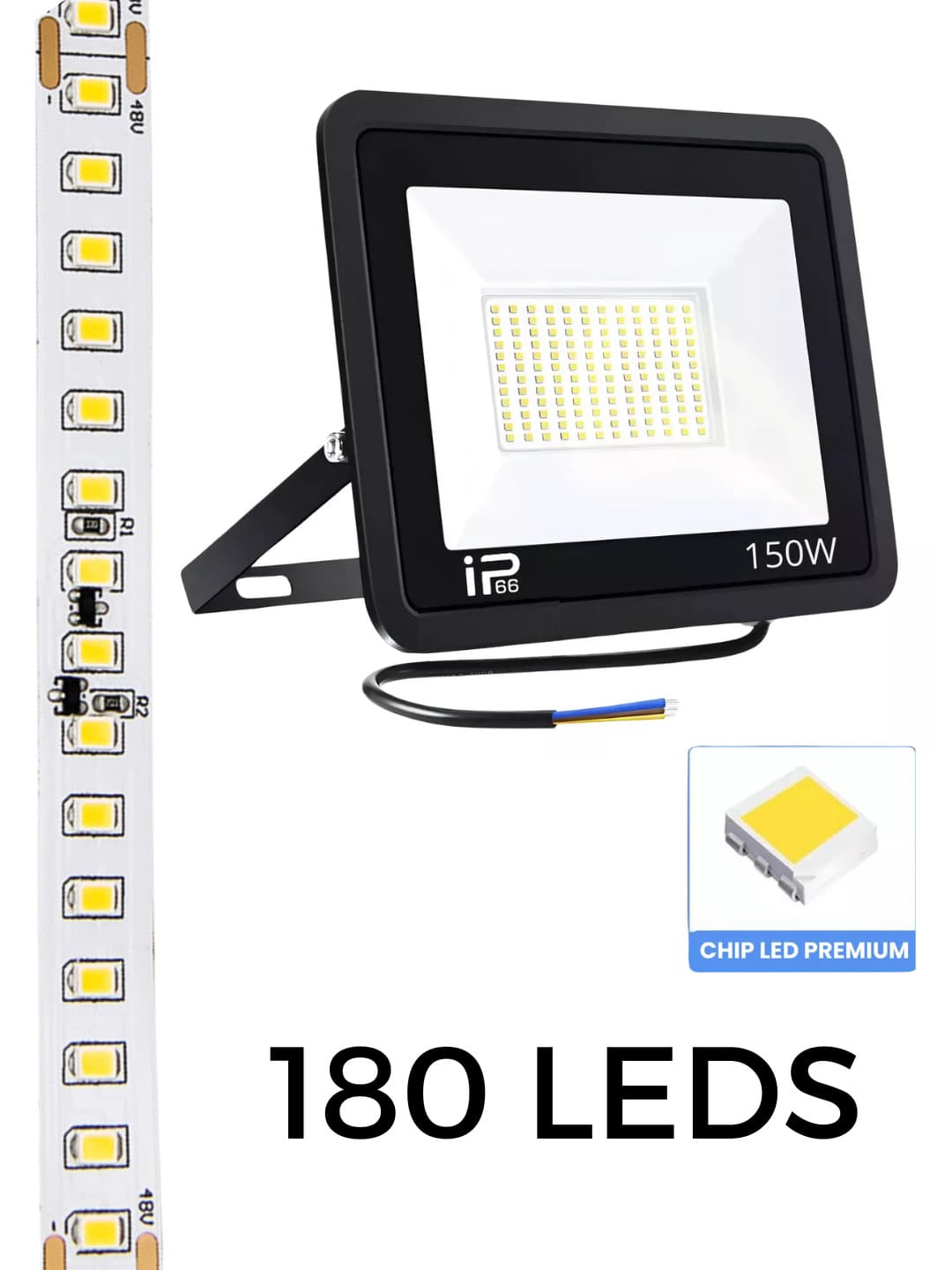 Reflector LED Ajustable de 150w con Grado de Protección