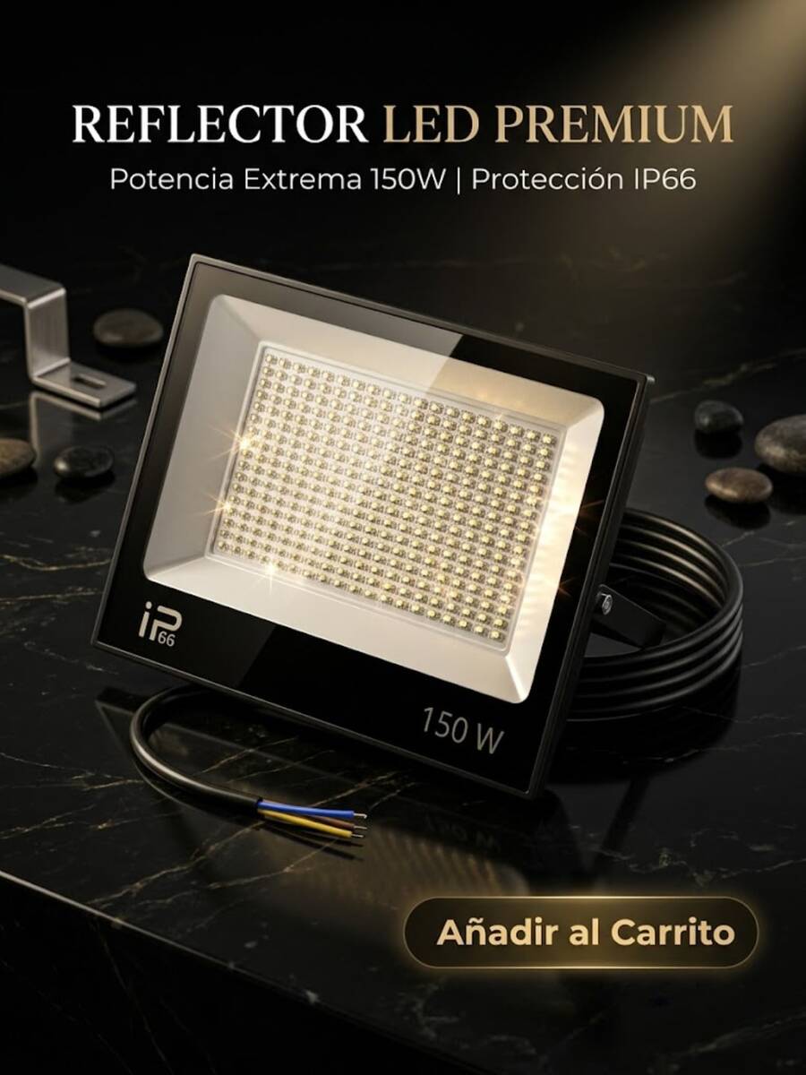 Reflector LED Ajustable de 150w con Grado de Protección