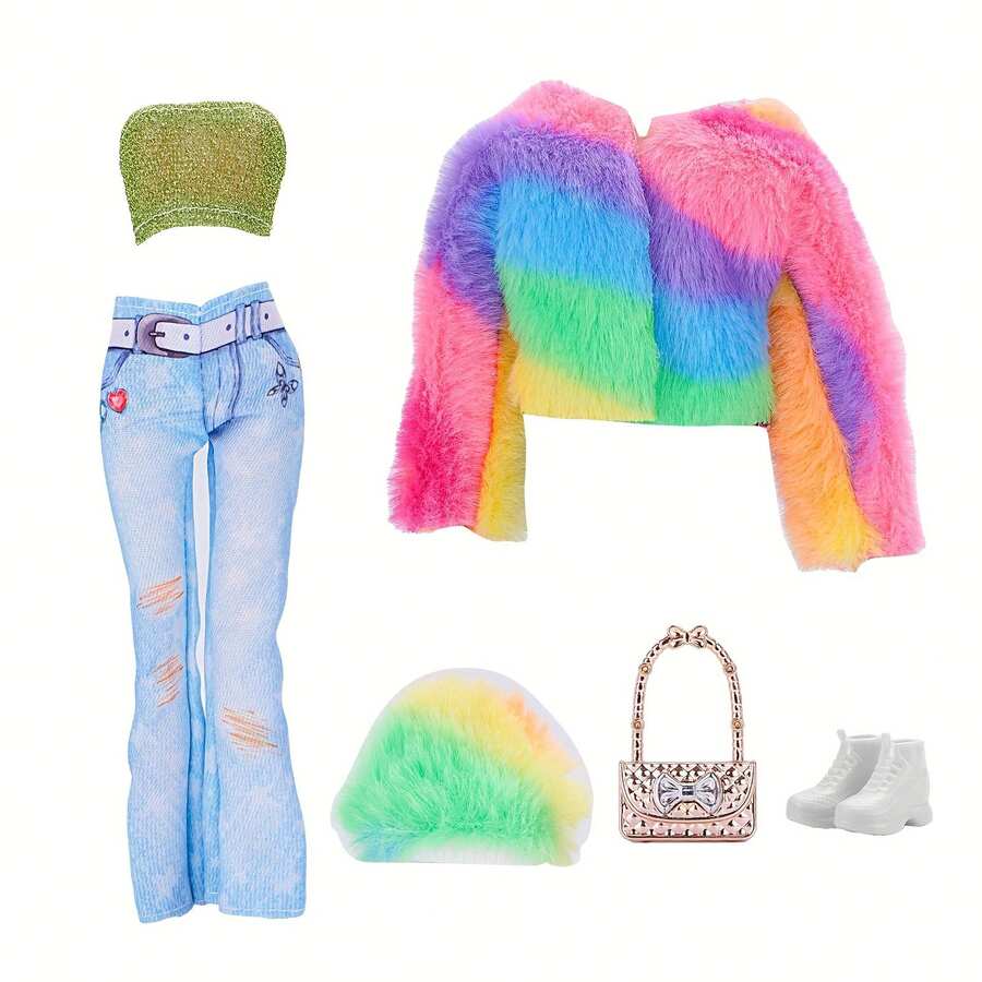 Set de 6 piezas de accesorios de moda adecuados para muñecas
