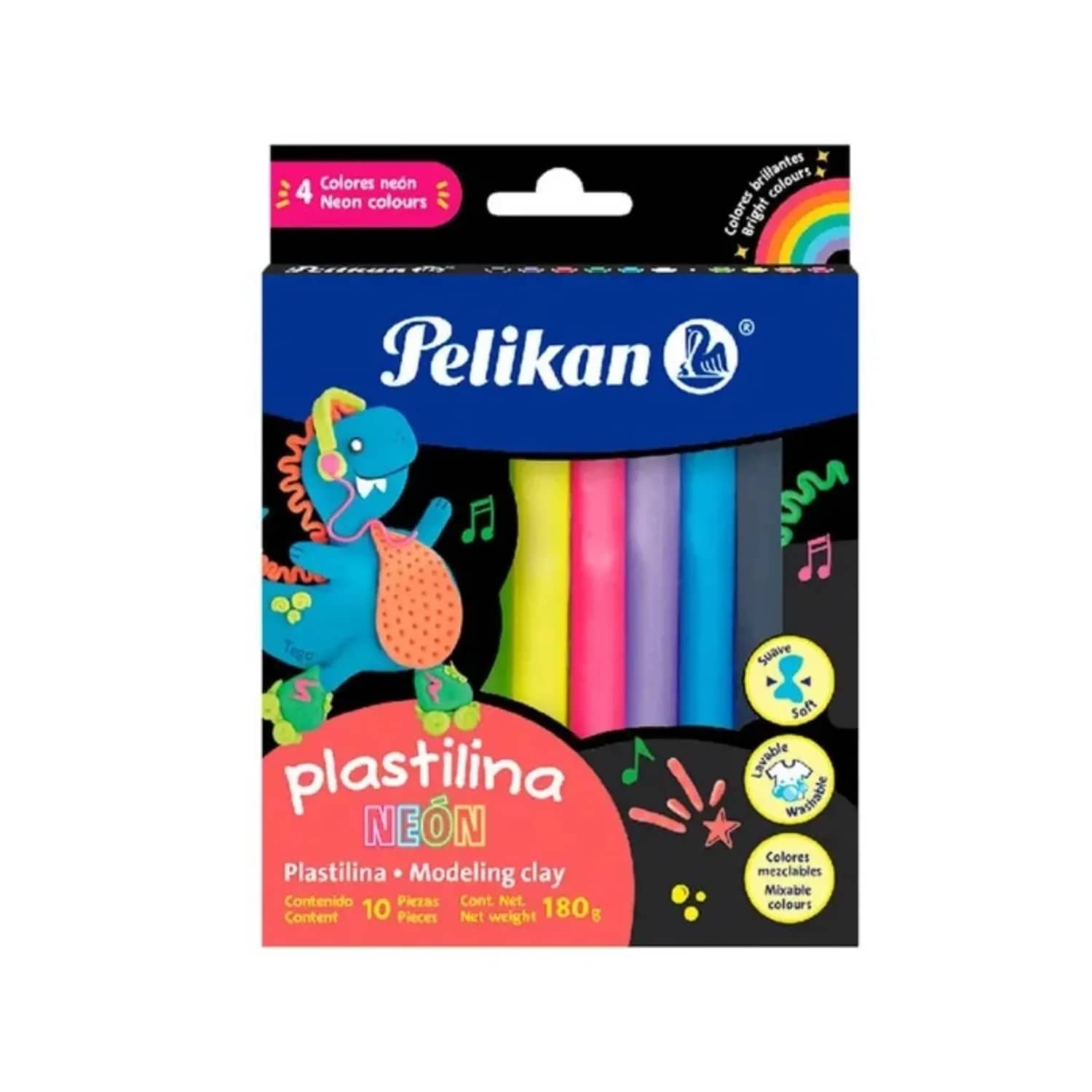 Pack de 3 piezas Plastilina de colores surtidos
