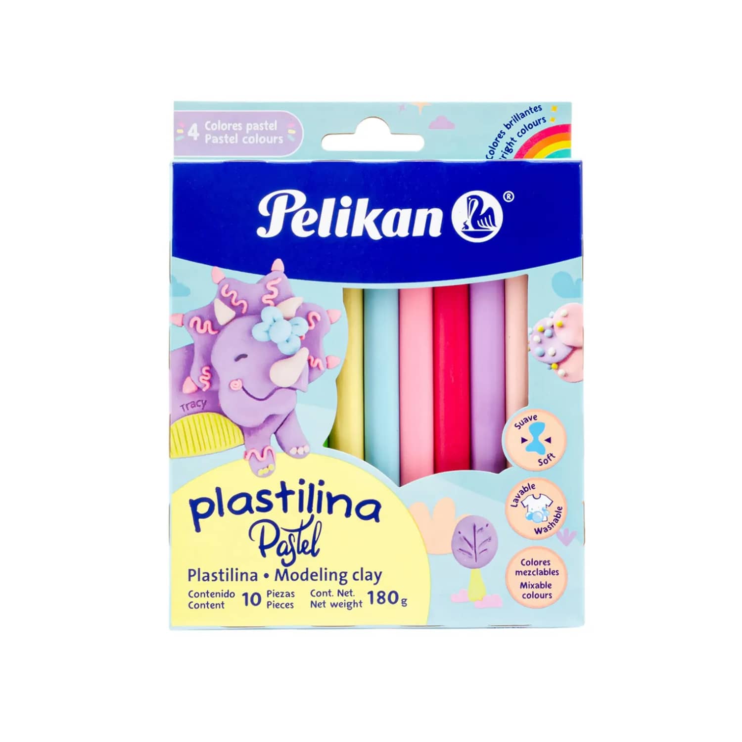 Pack de 3 piezas Plastilina de colores surtidos