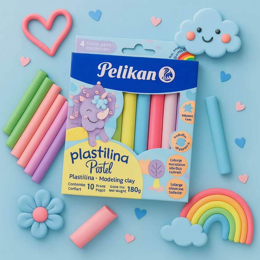 Pack de 3 piezas Plastilina de colores surtidos
