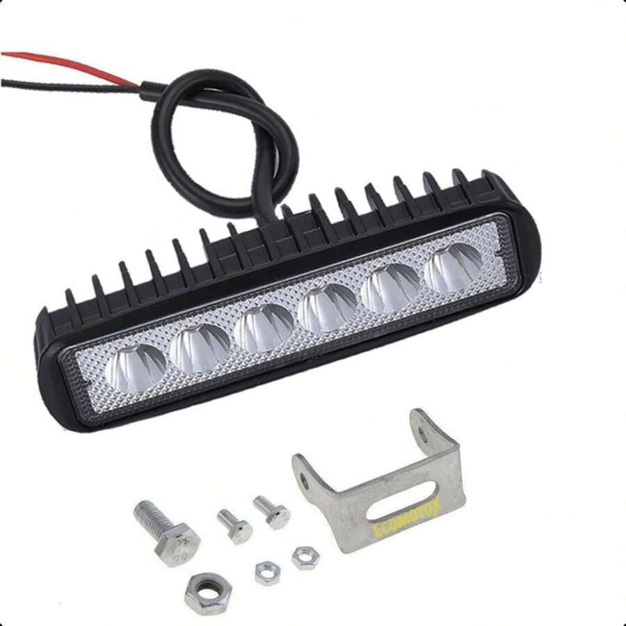 Faro Auxiliar Estrobo 1x4 LED Barra Universal 12V Moto