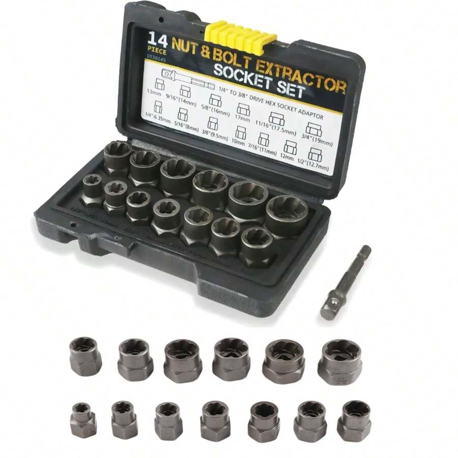 Juego de 14 Piezas de Extractor de Tornillos