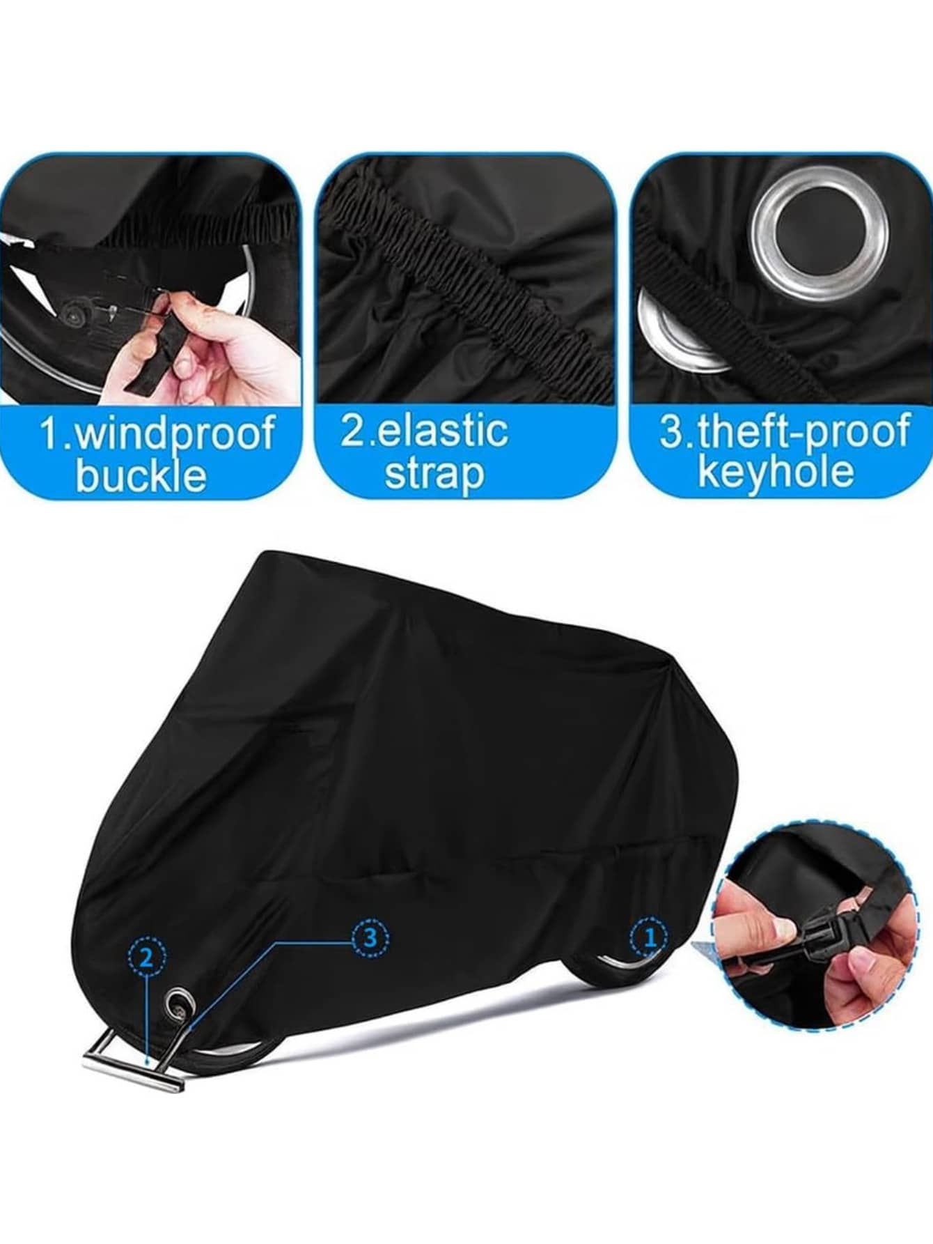 Cubierta Impermeable para Motocicleta, Protector Universal