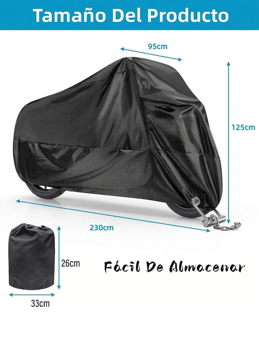 Cubierta Impermeable para Motocicleta, Protector Universal