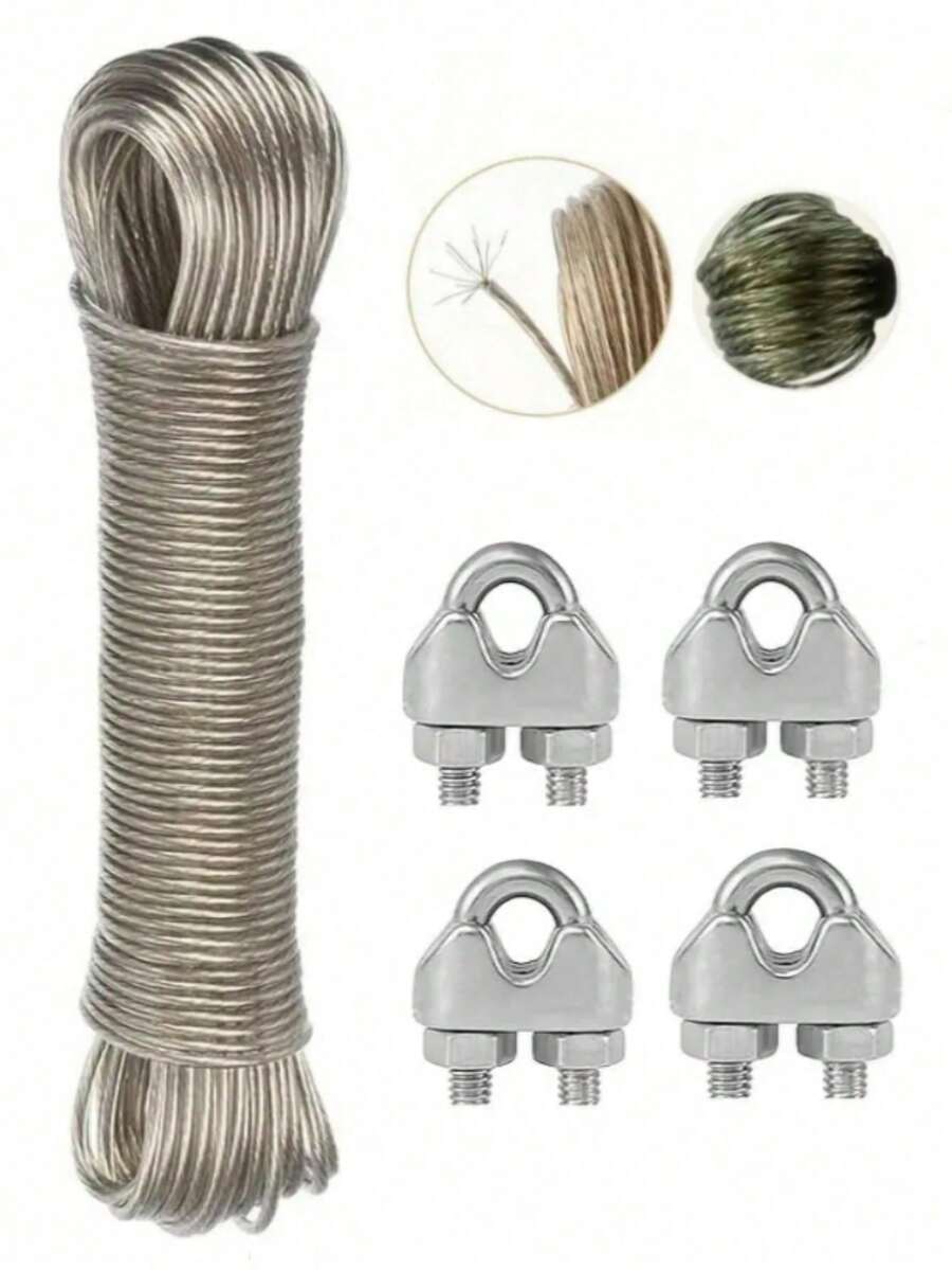 Cuerda de acero recubierta de plástico